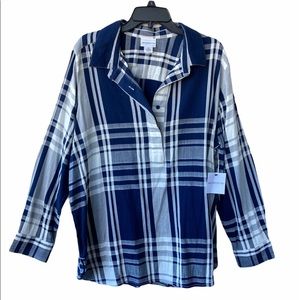 Liz Claiborne Plaid Tunic 2X